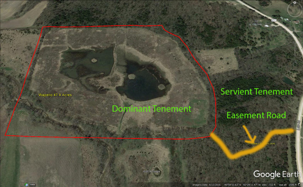 Picture of an Iowa farm showing a land easement