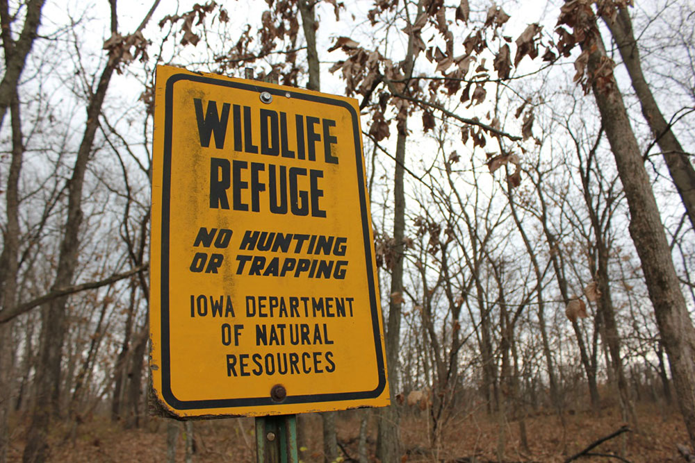 wildlife refuge sign